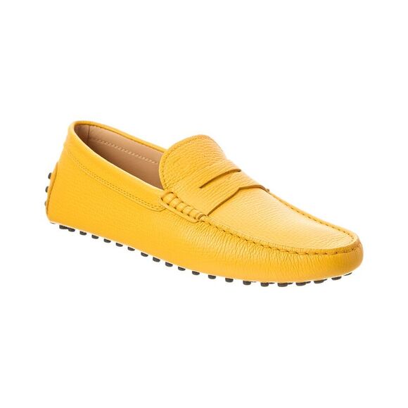Tod’S Leather Loafer, Yellow - Picture 1 of 5